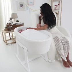 Детское кресло Micuna Wing/Flor white/white искусственная кожа