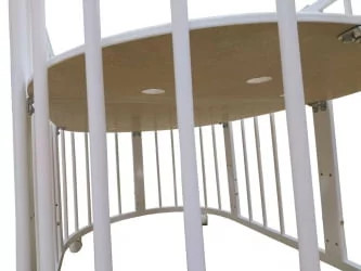 Кровать-трансформер с двумя матрасами Merry Happy Mini матовая Слоновая кость