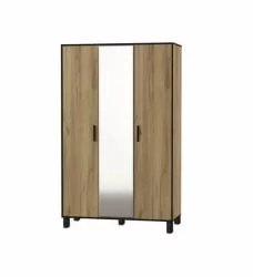 Шкаф трехдверный Лофт 3 Дуб Крафт Золотой