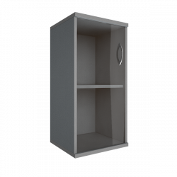 Шкаф низкий узкий левый Riva А.СУ-3.2 Л Серый
