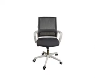 Кресло офисное Бит LB белый пластик Черный