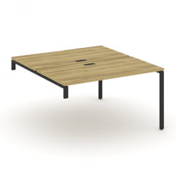 Двойной стол-надставка на опорную тумбу CONCEPT CN.DSN-003 Дуб Винченцо Антрацит