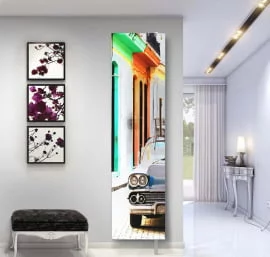 Поворотный зеркальный шкаф Drive SP Art Белый