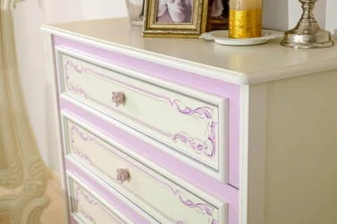 Комод с 4 ящиками Маркиза ЛД 517.025.000 Алебастр