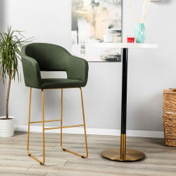 Кресло Бар Oscar Б темно-зеленый/Линк золото