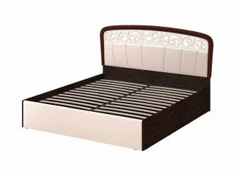 Кровать с подъемным механизмом 180*200 Катрин 92.22.1 Дуб венге Белый песок Санчо крем