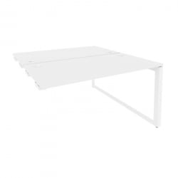 Стол-приставка двойной на О-образном м/к к опорым элем. ONIX O.MO-D.SPR-3.7 Белый Бриллиант
