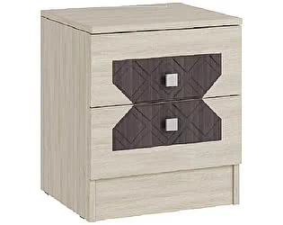 Тумба прикроватная Ясень шимо светлый/Лиственница темная