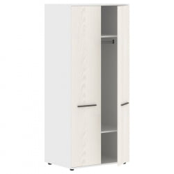 Гардероб ЕДИС ЕCВС 85 Ясень Траун Мокко Белый / EDIS ECWS