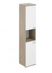 Офисный шкаф Sigma SG.846.OD.WH.WH.L Дуб темный Белый