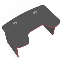 Компьютерный стол с надстройкой SKILLL STG 1385.1 антрацит/красный