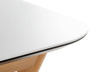 Стол раскл. Нарвик Glass 120-150 Automatic Natur/Light matte glass