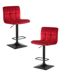 Стул барный DOBRIN DOMINIC (бордо велюр (MJ9-43)) 2 шт
