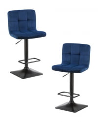 Стул барный DOBRIN DOMINIC (синий велюр (MJ9-117)) 2 шт