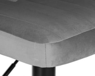 Стул барный DOBRIN CHARLY BLACK (серый велюр (MJ9-75)) 2 шт