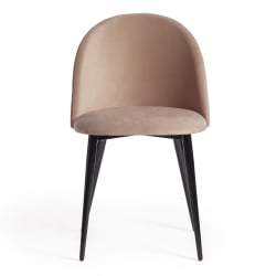 Стул MONRO (mod. 710) ткань/металл, 56х51х80 см, высота до сиденья 47 см, бежевый barkhat 5/черный