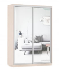 Шкаф-купе двухдверный Экспресс Дуо Экспенс 1600х2200h Дуб молочный