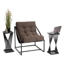 Стол Osteria/Остерия металл, черный, 25,5х25,5х59 см