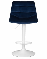 Стул барный ДОБРИН ТАИЛОР ВХИТЕ (синий велюр (МДЖ9-117)) 2 шт / DOBRIN TAILOR WHITE (MJ9-117))