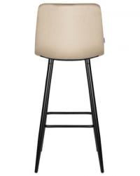 Стул барный DOBRIN NICOLE (черные матовые ножки, мокко велюр (108-104)) 2 шт