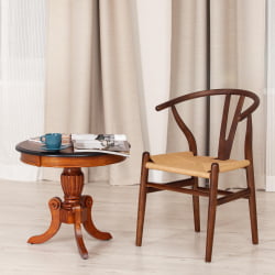 Стул WISHBONE (mod.CB2212) дерево вяз, 57*50.5*79.5, Темный Орех (№5)