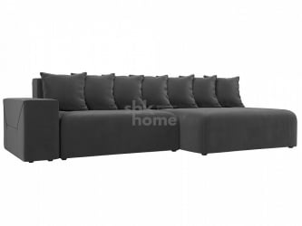 Серый диван из велюра Кельн угловой правый  (2800*1450*780) Серый, 105076