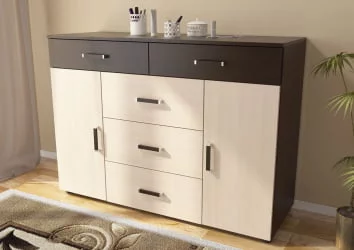 Комод Вега К-03 Венге/Дуб молочный