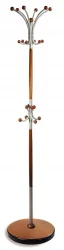 Напольная вешалка для одежды Д 1 Металлик/ средне-коричневый