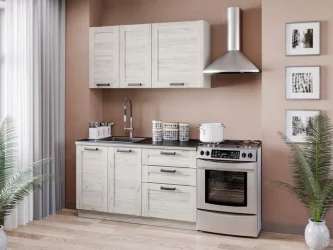 Кухонный гарнитур 2000 Винченца №5 Белый Дуб Крафт белый