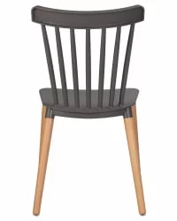 Стул обеденный DOBRIN THEO ножки светлый бук темно-серый GR-04