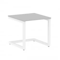 Журнальный стол HOME OFFICE VR.SP-2-58.G Серый/Белый металл