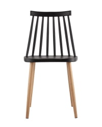 Стул Морган пластиковый черный 4 шт