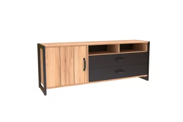 Тумба Техно ЛД.678.020.000 Дуб золотой/Чёрный