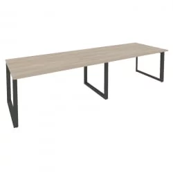 Стол переговорный (2 столешницы) ONIX O.MO-PRG-2.4 Дуб Аттик/Антрацит