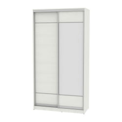 Шкаф-купе белый лдсп B-220х120х60-3(ВД-D7D8)