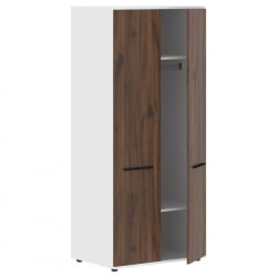 Гардероб EDIS ECWS 85 Дуб Денвер темный Черный Белый