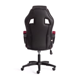 Кресло DRIVER (22) кож/зам/ткань, черный/бордо, 36-6/TW-13