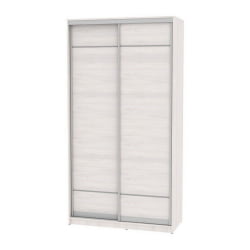 Шкаф-купе белый лдсп B-220х120х60-1(ЯАС-D7D7)