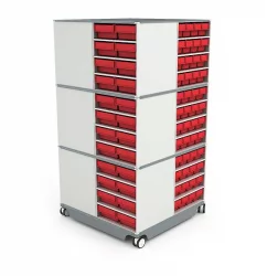 Поворотная кассетница КП-03 красный