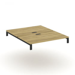 Двойной стол надставка на две опорные тумбы CONCEPT CN.DSN-006 Дуб Винченцо Черный