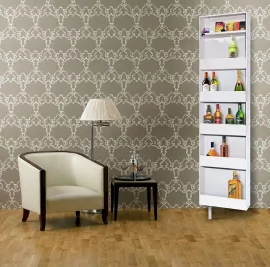 Поворотный шкаф в белом стекле Drive SP Белый