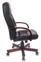 Кресло руководителя Бюрократ T-9908/WALNUT Черный