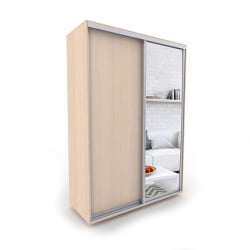 Шкаф-купе 2-х дверный Акцент-Сим ДЗ 1600х600  Дуб молочный