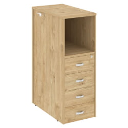 Тумба 4 ящика завершающая, правая ONIX O.R-TV-4(R) Тиквуд светлый