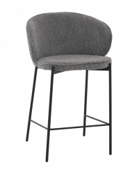 Стул полубарный Тисдейл букле темно-серый