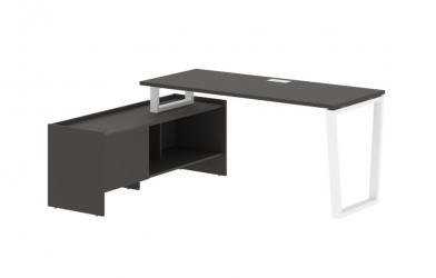 Стол с тумбой EDIS EVCT 17614 Мокко Белый