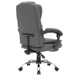 Кресло офисное с функцией вибромассажа CROMEX (КРОМЕКС) Chill MS-005 ткань серое