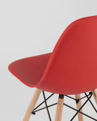 Стул Еамес Стиле ДСВ красный (разборный каркас) / Eames Style DSW