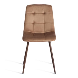 Металлический стул CHILLY (mod. JSC-220) Велюр/металл , 44,5х52,5х88 см, Brown (коричневый) HLR11 / орех