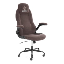 Кресло геймерское BAZUKA metalBL велюр, коричневый, 6